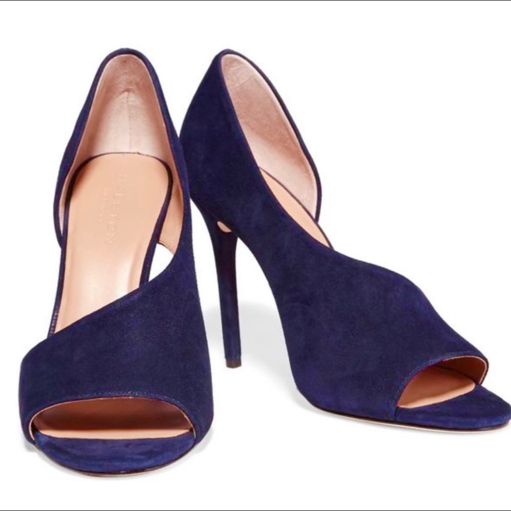 HALSTON HERITAGE COUTURE velvet heels